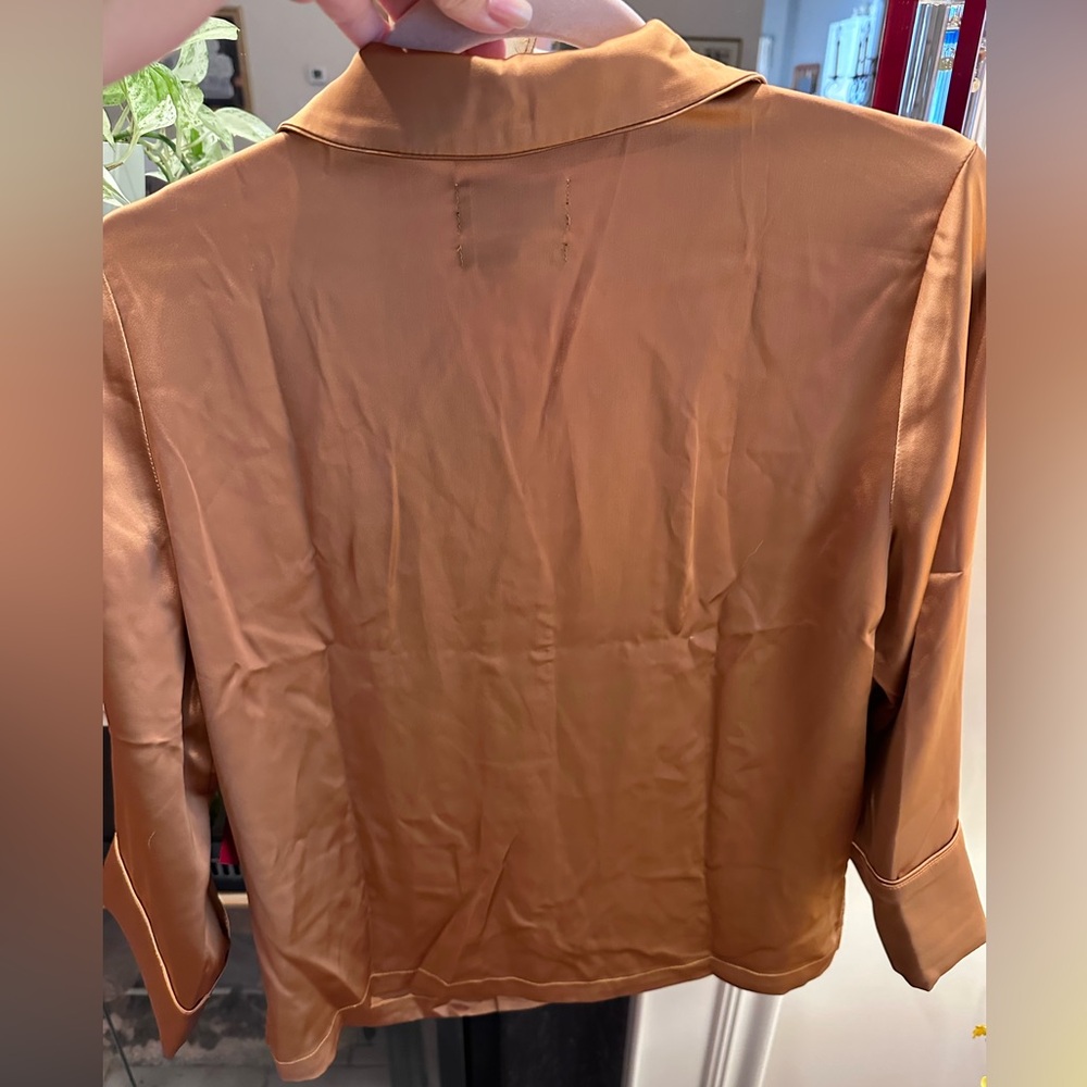 CARBON38 Satin Resort Top in Rust - Picture 10 of 11